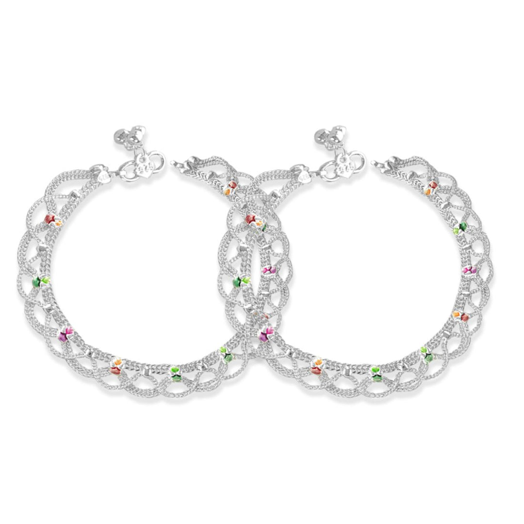 Taraash Sterling Silver Bridal Anklet Payal For Women - Taraash