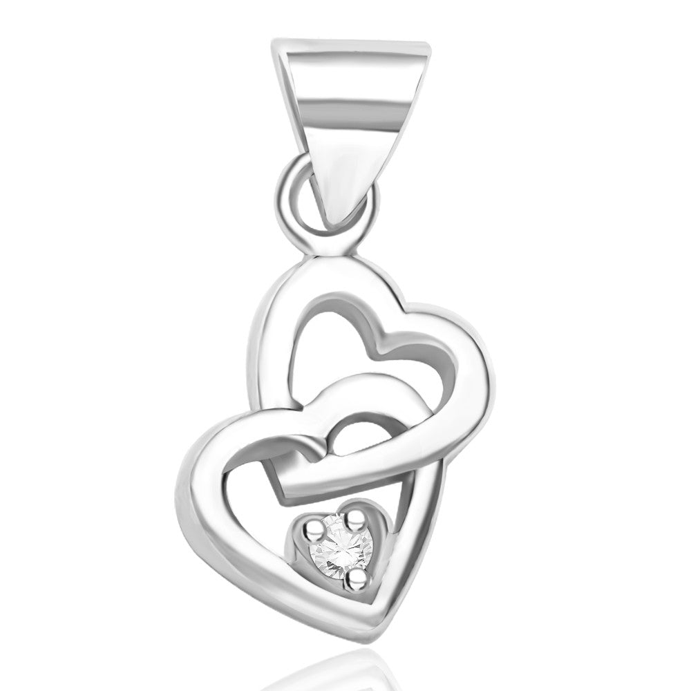 Taraash Sterling Silver Chain Heart Pendant With Chain For Women COMBO PDCH 68 - Taraash