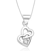 Taraash Sterling Silver Chain Heart Pendant With Chain For Women COMBO PDCH 68 - Taraash