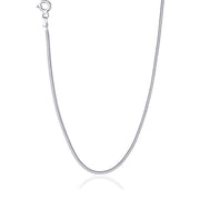 Taraash Sterling Silver Chain With Grooves For Women AF100SQ16IN - Taraash