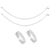 Taraash Sterling Silver Combo of Anklet & Toe Ring COMBO ANTR 14 - Taraash