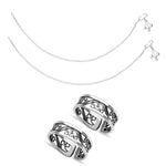 Load image into Gallery viewer, Taraash Sterling Silver Combo of Anklet &amp; Toe Ring COMBO ANTR 24 - Taraash
