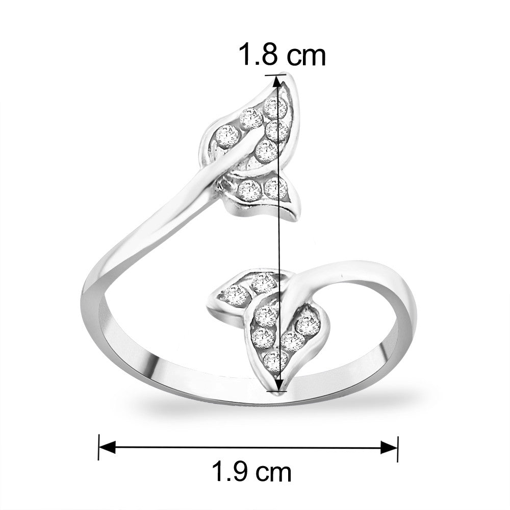 Taraash Sterling Silver Combo of Anklet & Toe Ring For Women COMBO ANTR 105 - Taraash