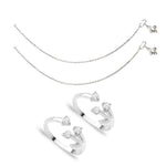 Load image into Gallery viewer, Taraash Sterling Silver Combo of Anklet &amp; Toe Ring For Women COMBO ANTR 36 - Taraash