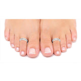 Taraash Sterling Silver Combo of Anklet & Toe Ring For Women COMBO ANTR 41 - Taraash