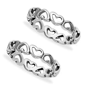 Taraash Sterling Silver Combo of Anklet & Toe Ring For Women COMBO ANTR 47 - Taraash