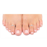 Taraash Sterling Silver Combo of Anklet & Toe Ring For Women COMBO ANTR 49 - Taraash