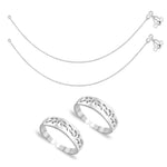 Load image into Gallery viewer, Taraash Sterling Silver Combo Of Anklet &amp; Toe Ring For Women COMBO ANTR 51 - Taraash
