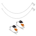Load image into Gallery viewer, Taraash Sterling Silver Combo Of Anklet &amp; Toe Ring For Women COMBO ANTR 52 - Taraash