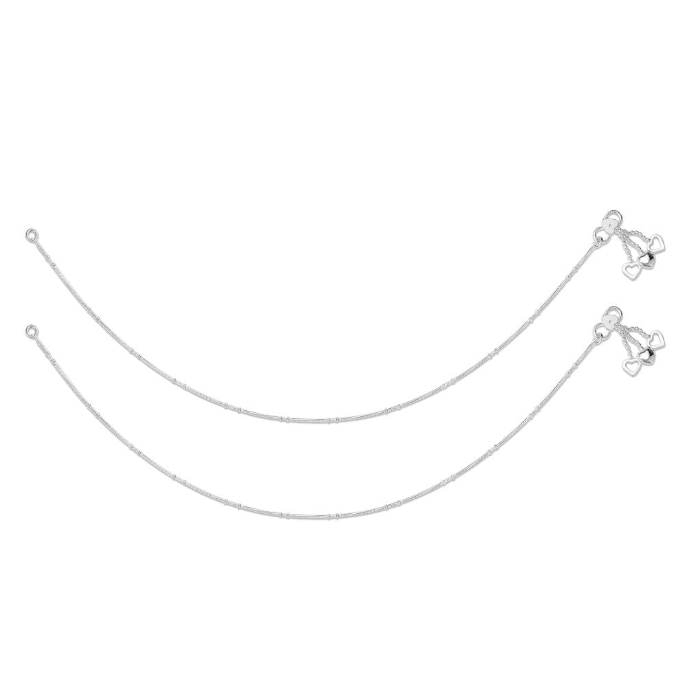 Taraash Sterling Silver Combo Of Anklet & Toe Ring For Women COMBO ANTR 56 - Taraash
