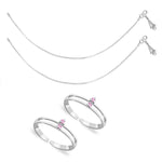 Load image into Gallery viewer, Taraash Sterling Silver Combo Of Anklet &amp; Toe Ring For Women COMBO ANTR 63 - Taraash
