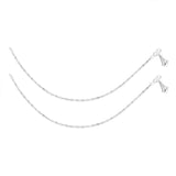 Taraash Sterling Silver Combo Of Anklet & Toe Ring For Women COMBO ANTR 71 - Taraash