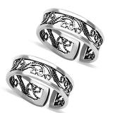 Taraash Sterling Silver Combo Of Anklet & Toe Ring For Women COMBO ANTR 74 - Taraash