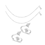 Load image into Gallery viewer, Taraash Sterling Silver Combo Of Anklet &amp; Toe Ring For Women COMBO ANTR 75 - Taraash