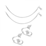 Load image into Gallery viewer, Taraash Sterling Silver Combo of Anklet &amp; Toe Ring For Women COMBO ANTR 95 - Taraash