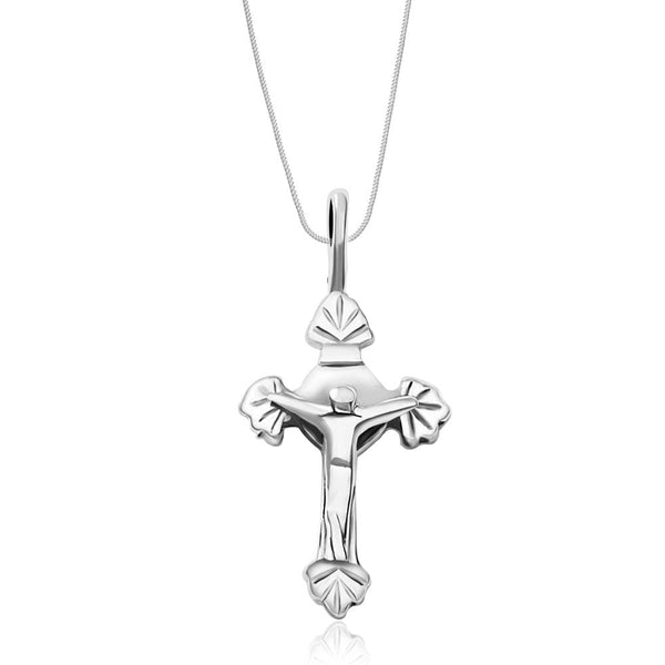 Taraash Sterling Silver Cross Pendant With Chain For Unisex COMBO PDCH 107 - Taraash