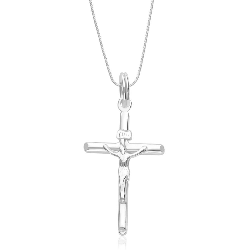 Taraash Sterling Silver Cross Pendant With Chain For Unisex COMBO PDCH 111 - Taraash