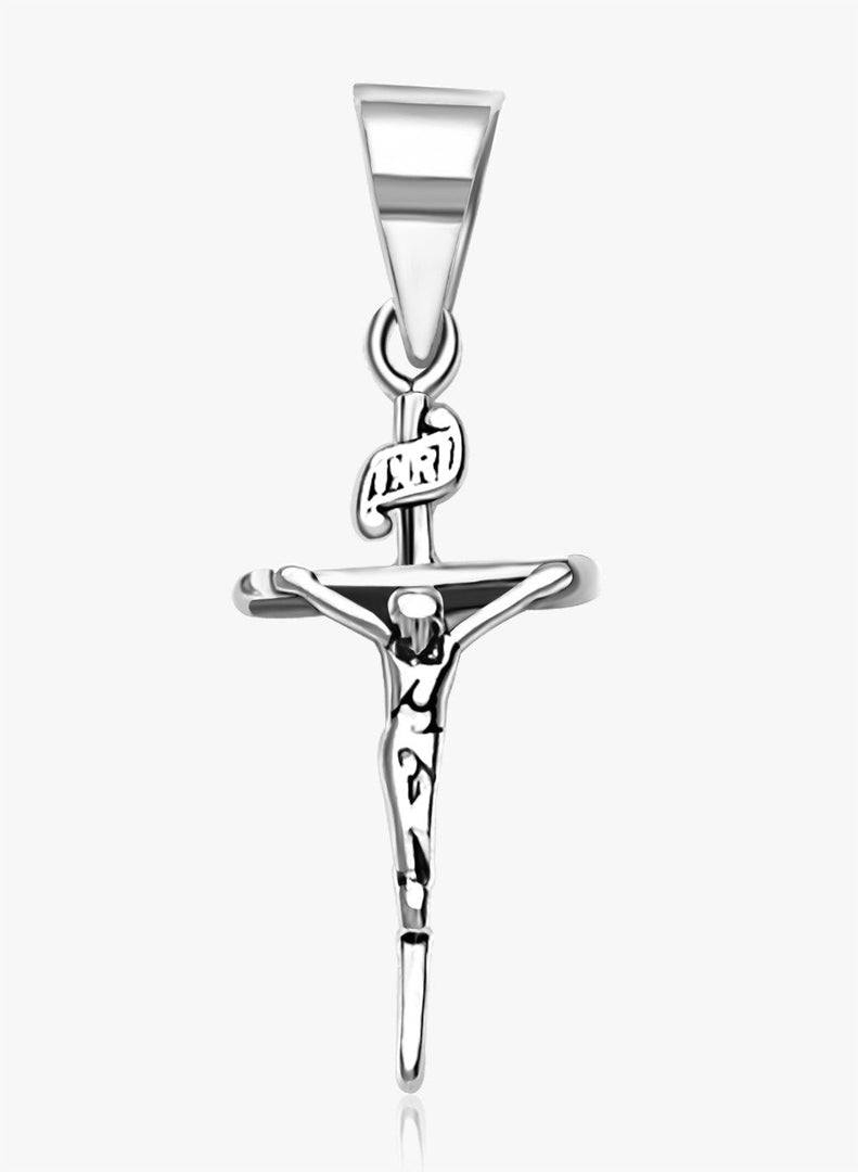 Taraash Sterling Silver Cross Pendant With Chain For Unisex COMBO PDCH 62 - Taraash