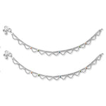 Load image into Gallery viewer, Taraash Sterling Silver Curb Chain Layer Enamel Anklet For Women - Taraash