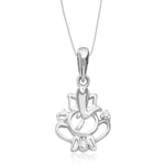 Load image into Gallery viewer, Taraash Sterling Silver Cz Divine Ganpati Pendant With Chain For Unisex COMBO PDCH 122 - Taraash