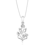 Load image into Gallery viewer, Taraash Sterling Silver Cz Ganeshji Pendant With Chain For Unisex COMBO PDCH 102 - Taraash