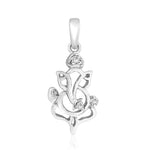 Load image into Gallery viewer, Taraash Sterling Silver Cz Ganeshji Pendant With Chain For Unisex COMBO PDCH 102 - Taraash