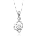Load image into Gallery viewer, Taraash Sterling Silver Cz Heart Pendant With Chain For Women COMBO PDCH 95 - Taraash