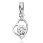 Load image into Gallery viewer, Taraash Sterling Silver Cz Heart Pendant With Chain For Women COMBO PDCH 95 - Taraash