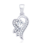 Load image into Gallery viewer, Taraash Sterling Silver Cz Heart Shape Pendant With Chain For Women COMBO PDCH 139 - Taraash