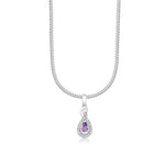 Load image into Gallery viewer, Taraash Sterling Silver Cz Oval Shape Pendant With Chain For Women COMBO PDCH 151 - Taraash
