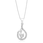 Load image into Gallery viewer, Taraash Sterling Silver Cz Peacock Style Pendant With Chain For Women COMBO PDCH 144 - Taraash