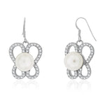 Load image into Gallery viewer, Taraash Sterling Silver CZ &amp; Pearl Butterfly Pendant Set For Women PEMR4011V - Taraash
