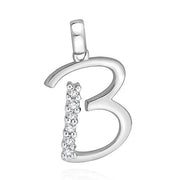 Taraash Sterling Silver Cz Studded Initial 