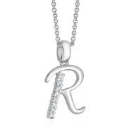 Taraash Sterling Silver CZ Studded Initial 