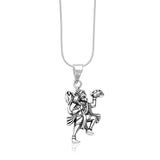 Taraash Sterling Silver Divine Hanuman Pendant With Chain For Men COMBO PDCH 145 - Taraash