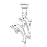 Taraash Sterling Silver Dolphin Pendant With Chain For Unisex COMBO PDCH 71 - Taraash