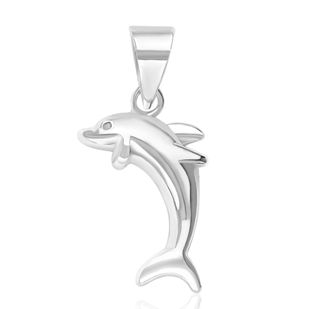 Taraash Sterling Silver Dolphin Pendant With Chain For Unisex COMBO PDCH 73 - Taraash
