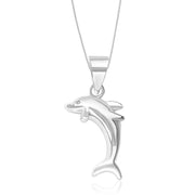 Taraash Sterling Silver Dolphin Pendant With Chain For Unisex COMBO PDCH 73 - Taraash