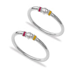 Load image into Gallery viewer, Taraash Sterling Silver Enamel Bangle Kada For Women - Taraash
