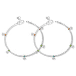Load image into Gallery viewer, Taraash Sterling Silver Enamel Designer Anklet for Women - Taraash
