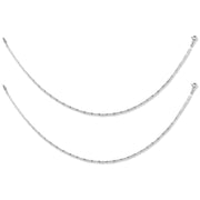 Taraash Sterling Silver Fancy Chain Anklet For Women - Taraash