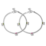 Load image into Gallery viewer, Taraash Sterling Silver Fancy Enamel Anklet For Women - Taraash