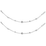 Load image into Gallery viewer, Taraash Sterling Silver Floral Design CZ Anklet For Women - Taraash
