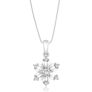 Taraash Sterling Silver Floral Design Pendant With Chain For Women COMBO PDCH 88 - Taraash