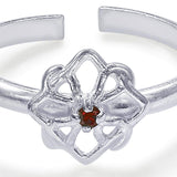 Taraash Sterling Silver Floral Style Toe Ring For Women LR1245S - Taraash