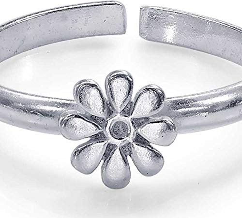 Taraash Sterling Silver Flourishing Floral Toe Ring For Women LR1210S - Taraash