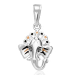 Load image into Gallery viewer, Taraash Sterling Silver Ganeshji Pendant With Chain For Unisex COMBO PDCH 74 - Taraash