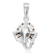 Taraash Sterling Silver Ganeshji Pendant With Chain For Unisex COMBO PDCH 74 - Taraash