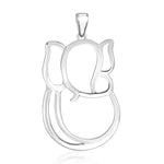 Load image into Gallery viewer, Taraash Sterling Silver Ganeshji Pendant With Chain For Unisex COMBO PDCH 76 - Taraash