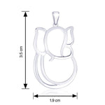 Load image into Gallery viewer, Taraash Sterling Silver Ganeshji Pendant With Chain For Unisex COMBO PDCH 76 - Taraash